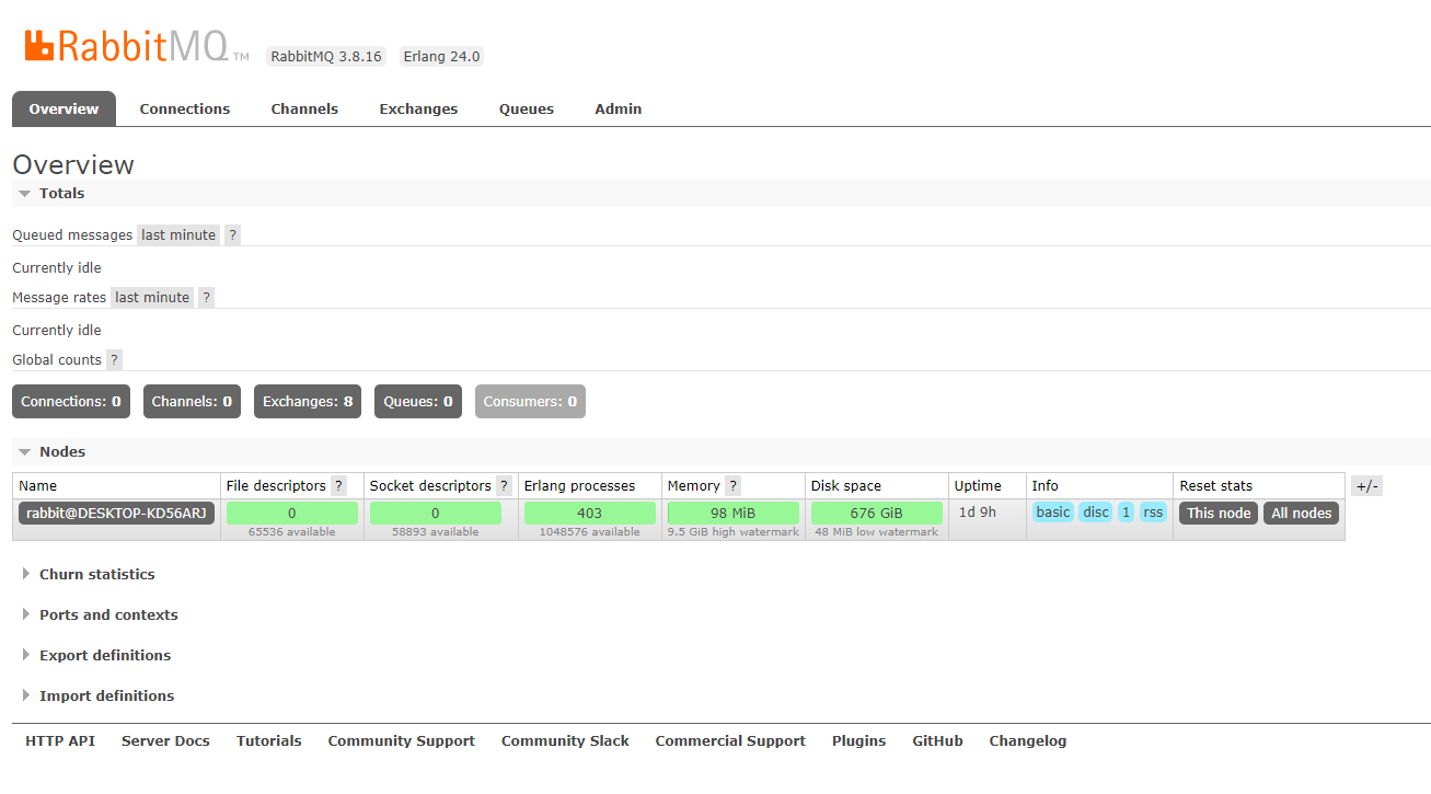 RabbitMQ-DASHBOARD